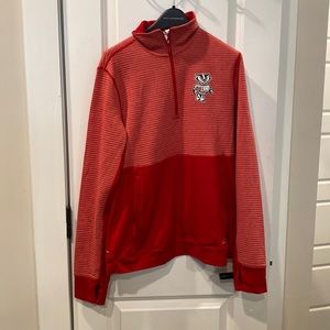 WISCONSIN BADGERS Adidas 1/4 Zipper Jacket